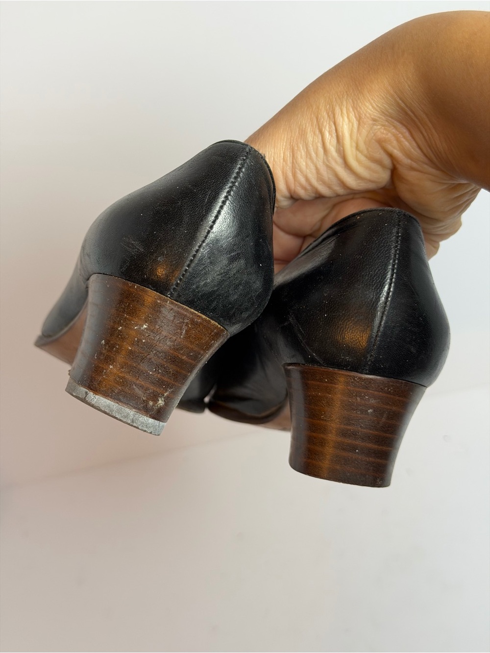 Gucci Black Leather Bamboo Details Loafers Size 36.5 PROJECT - Picture 6 of 11